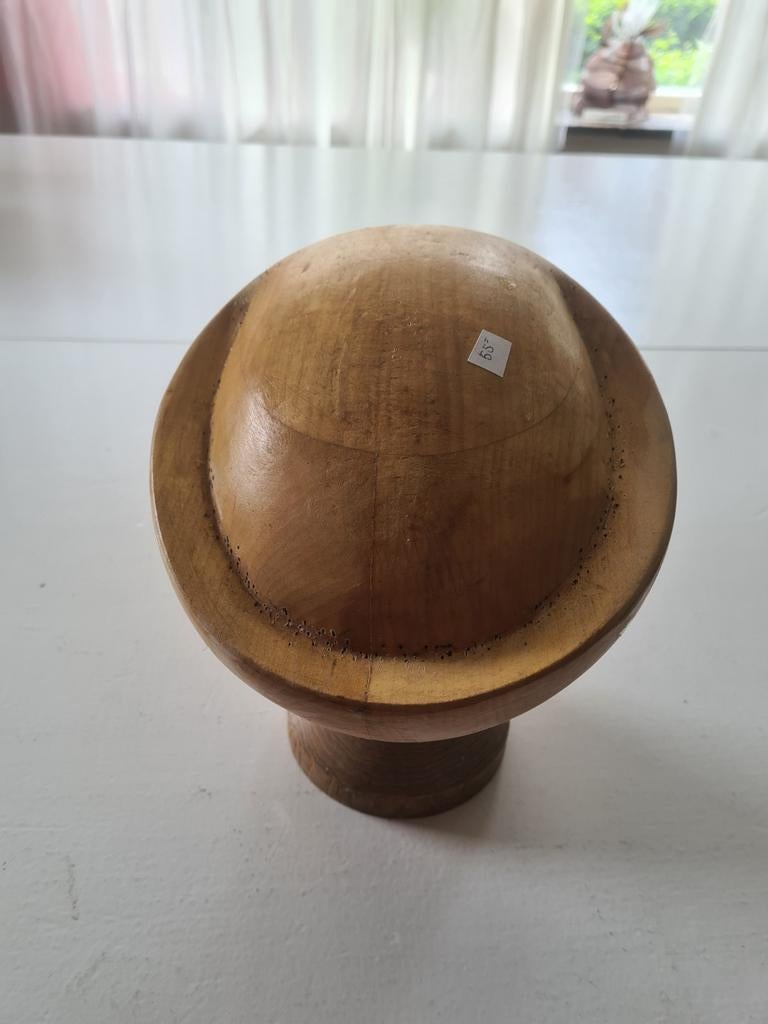 Houten hoedenmal - Vintage hoedenstandaard, Kleding | Dames, Hoeden en Petten, Ophalen, Hoed, One size fits all, Onbekend