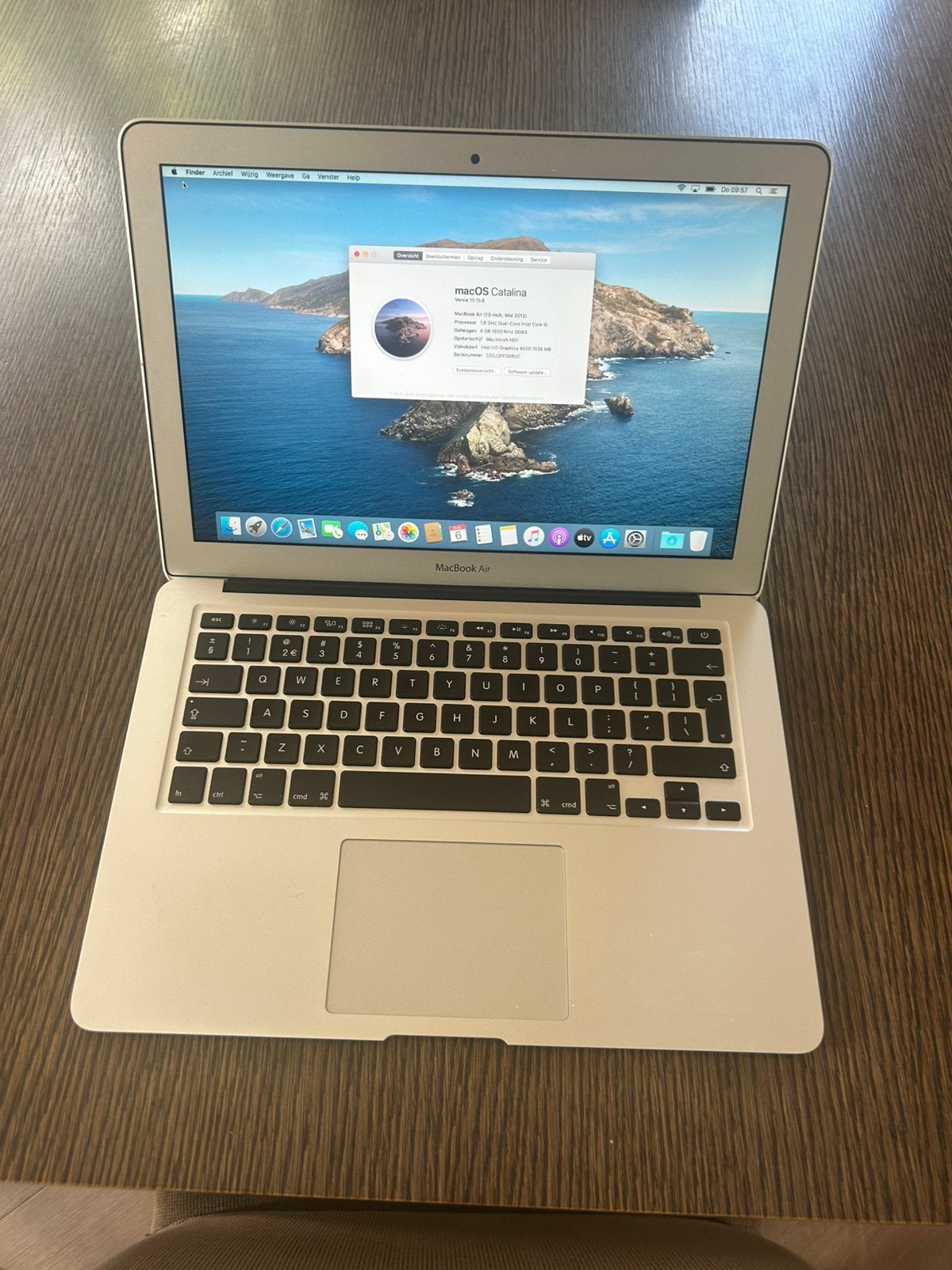 Mac air, 13 inch, mid 2012, Computers en Software, Apple Macbooks, 13 inch, Minder dan 2 Ghz, Ophalen of Verzenden, Zo goed als nieuw