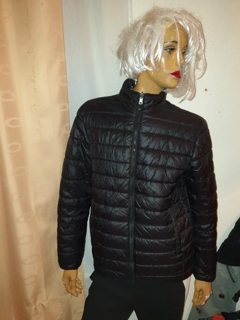 Raintex All Weather Gear mt M Zwarte Gewatteerde Jas Maat L, Maat 48/50 (M), Zwart, Zo goed als nieuw, Raintex All Weather Gear