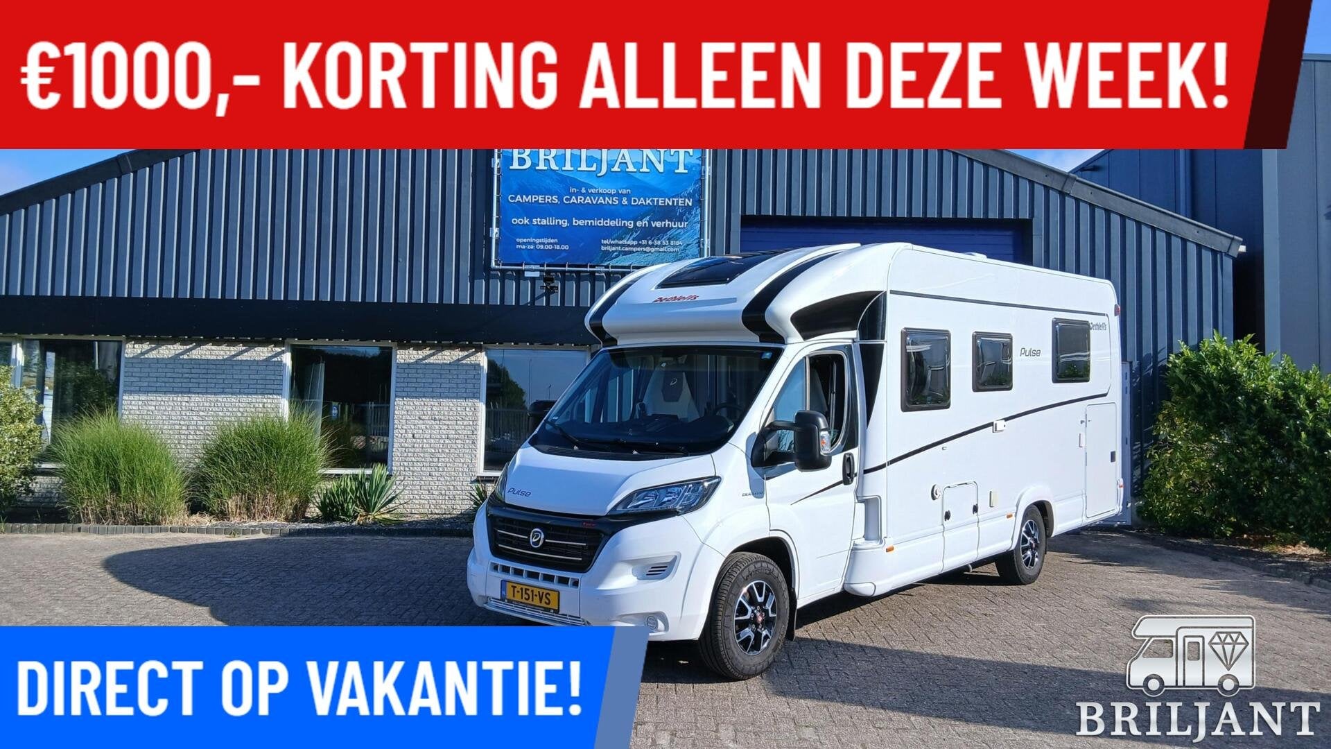 Dethleffs PULSE T 7051 DBM/EB automaat/queensbed+hefbed, Automaat, Navigatie, Ringverwarming, 7 tot 8 meter