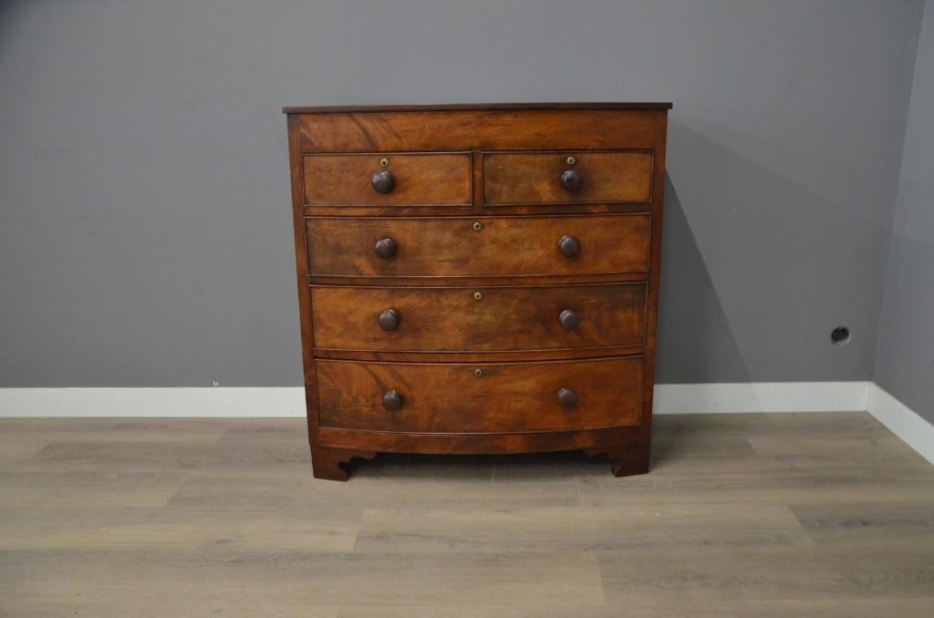 Antieke mahonie ladekast, Antiek en Kunst, Antiek | Woonaccessoires, Ophalen of Verzenden