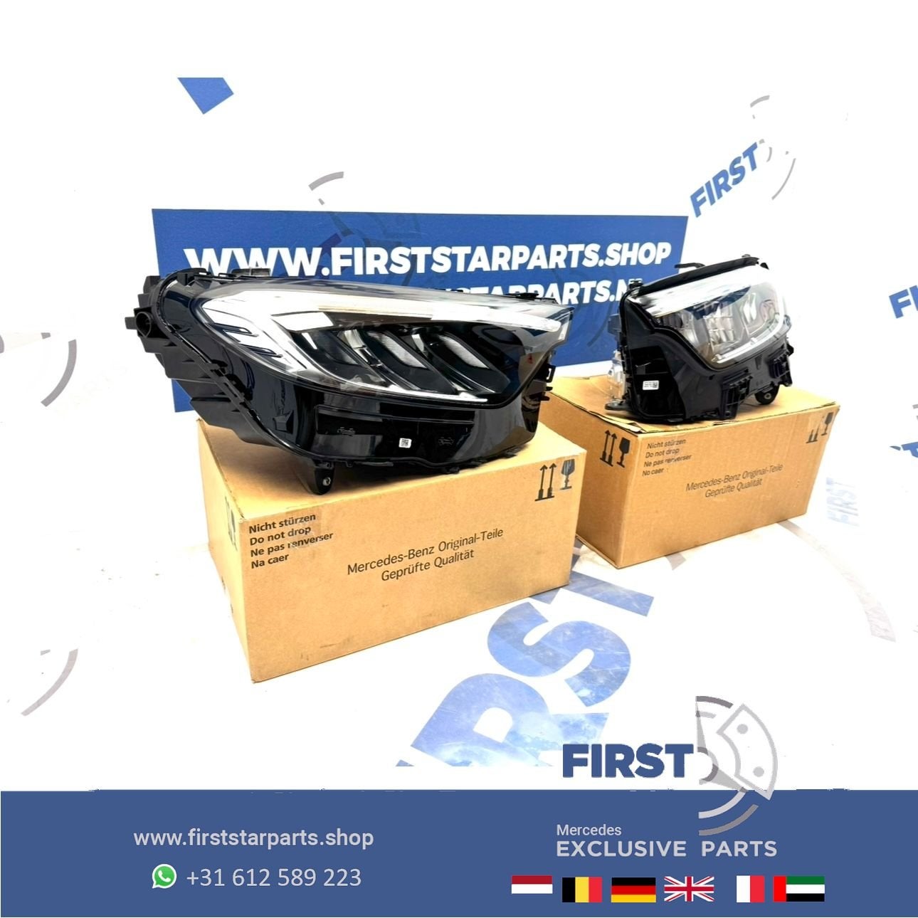 W254 GLC LED KOPLAMPEN SET High Performance X254 C254 LINKS, Auto-onderdelen, Gebruikt, -, Ophalen of Verzenden, -