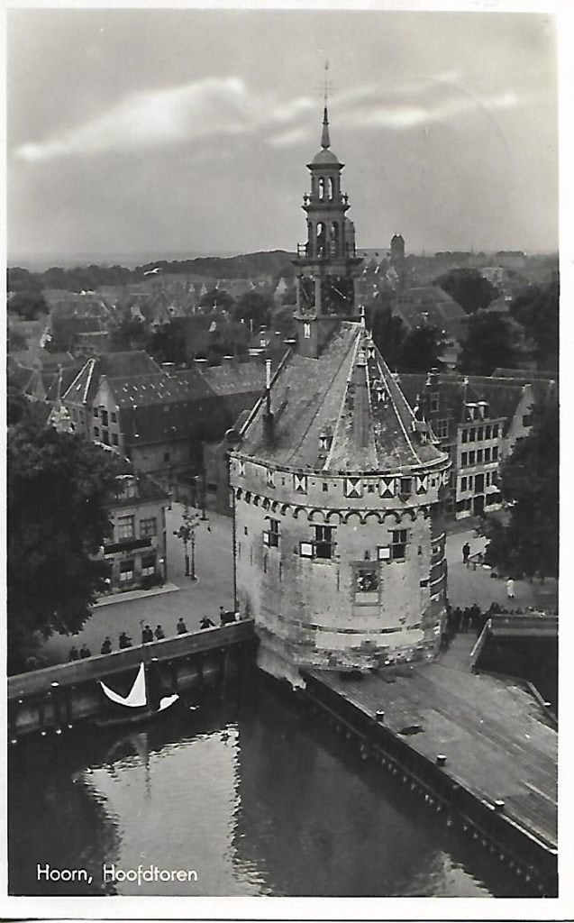 Hoorn- -Hoofdtoren., Verzenden, 1940 tot 1960, Gelopen, Noord-Holland