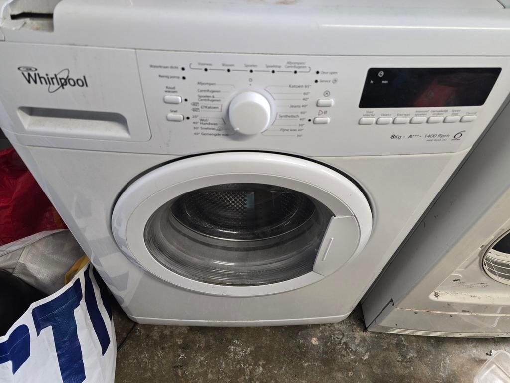 Whirlpool Wasmachine A+++ 8kg - Werkt Perfect, Witgoed en Apparatuur, Gebruikt, 8 tot 10 kg, Ophalen of Verzenden, Energieklasse A of zuiniger