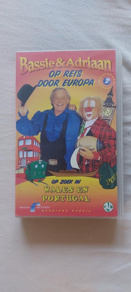 Videobanden Bassie & Adriaan 6 stuks, Cd's en Dvd's, VHS | Kinderen en Jeugd, Gebruikt, Alle leeftijden, Kinderprogramma's en -films
