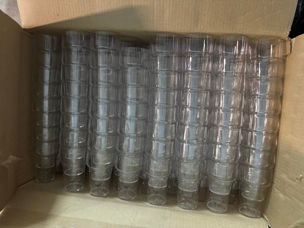 150 glazen, bierglazen, frisdrank glazen, partyglazen, Ophalen of Verzenden, Zo goed als nieuw, Bierglas