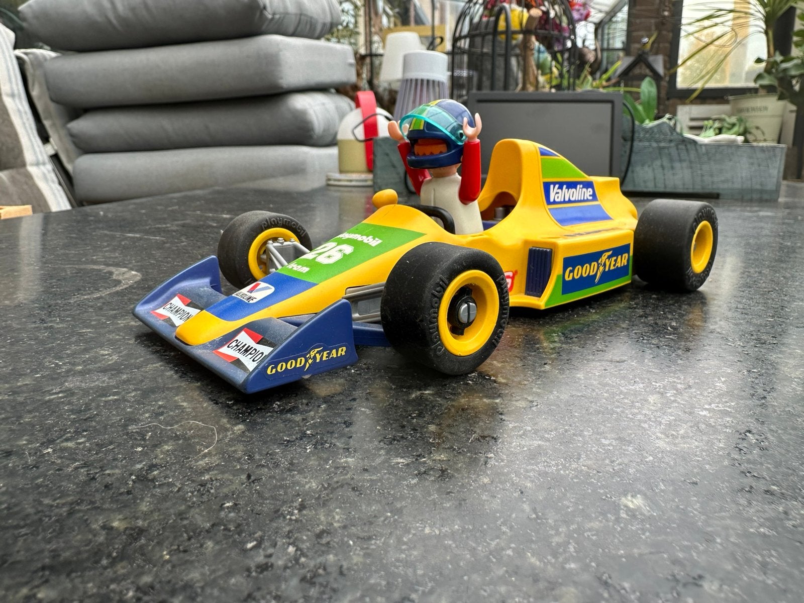 Raceauto van playmobil vintage, Ophalen of Verzenden, Gebruikt