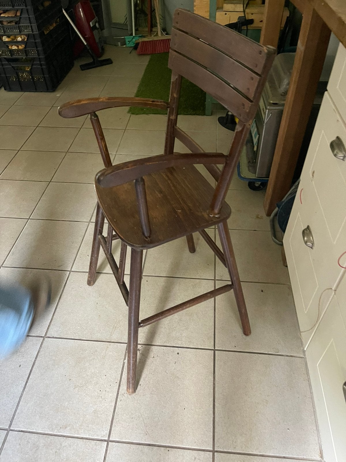 Vintage antiek en authentiek kinderstoel kinder stoel, Ophalen of Verzenden, Zo goed als nieuw, Overige typen