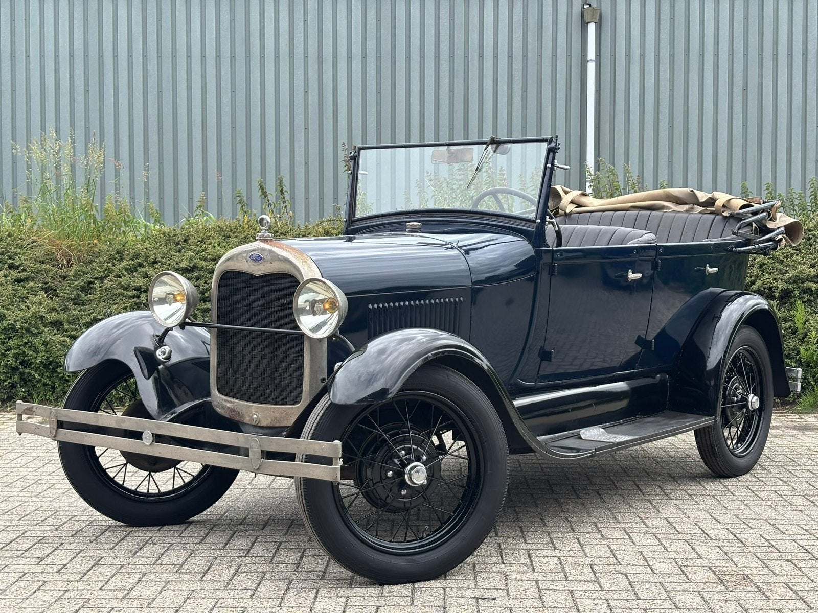Ford Model A Phaeton 1929 / Frans geleverd / Uniek /Oldtimer, Auto's, Oldtimers, Achterwielaandrijving, Zwart, 40 pk, Cabriolet