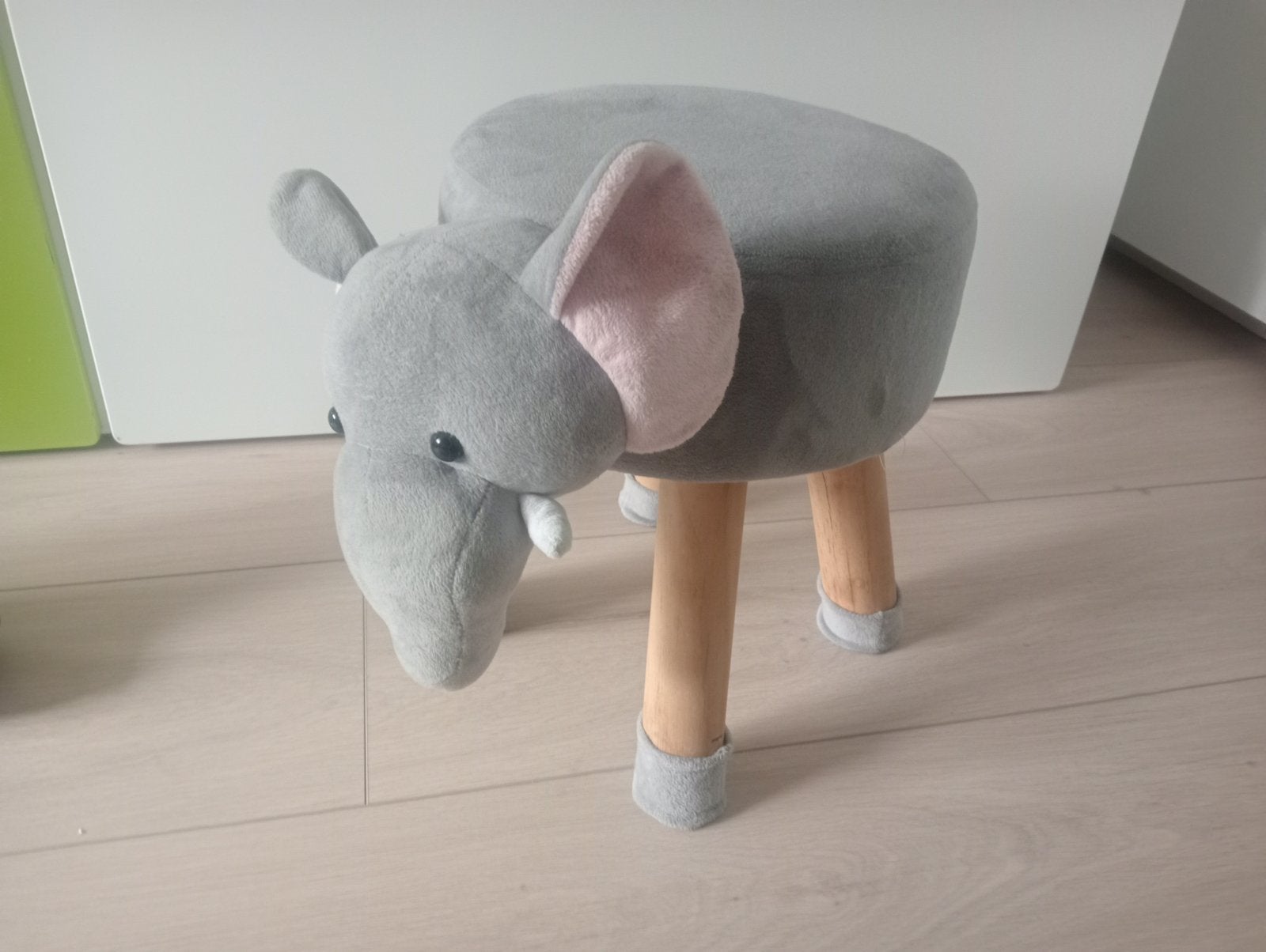 dieren krukje olifant stoeltje poef, Grijs, Ophalen of Verzenden, Gebruikt, Zitmeubel