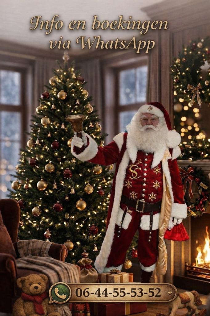 kerstmankan op bezoek  voor 125, per uur Zie De omschrijving, Ophalen of Verzenden, Nieuw