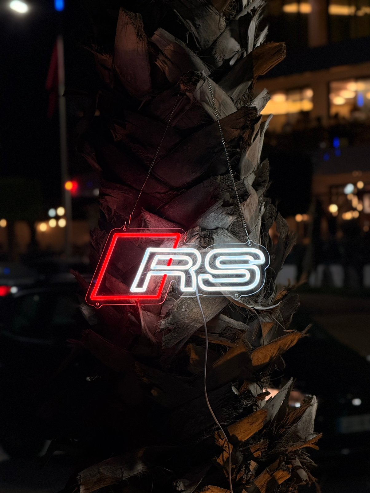 Audi RS LED Sign – Verstelbare LED – Garage / Mancave, Ophalen of Verzenden, Nieuw, Lichtbak of (neon) lamp