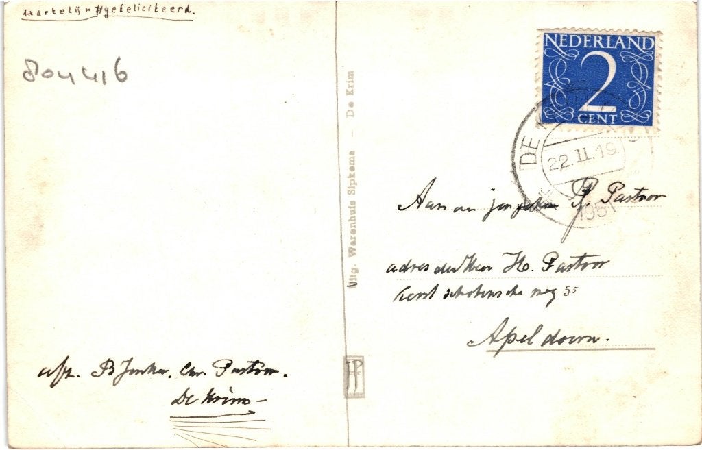 804416 De Krim Ov 1951 Gelopen met Postzegel, Ophalen of Verzenden, 1940 tot 1960, Gelopen, Overijssel