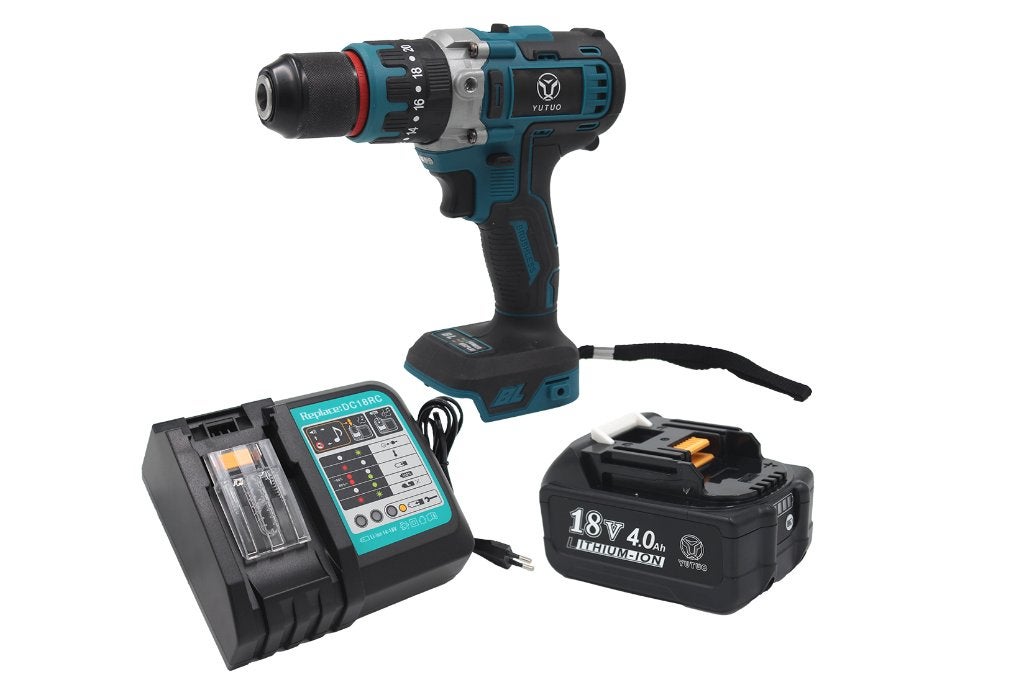 18V Accuboormachine met klopfunctie – Makita LXT compatible, Doe-het-zelf en Verbouw, Ophalen of Verzenden, Nieuw, Boor- en Schroefmachine