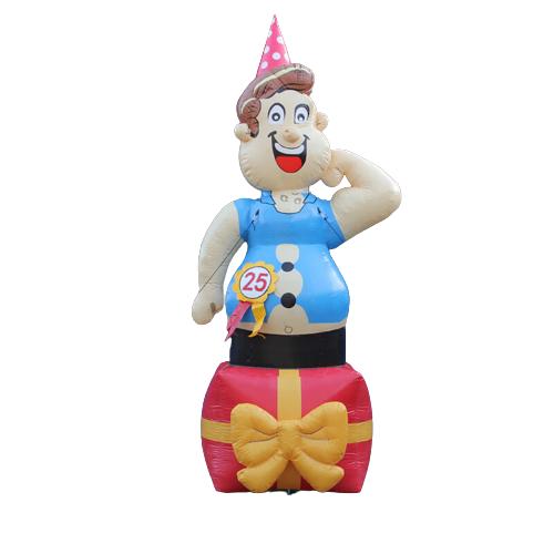 abraham cadeau kado opblaasbaar feestpop te huur, Ophalen of Verzenden, Zo goed als nieuw, Abraham of Sarah