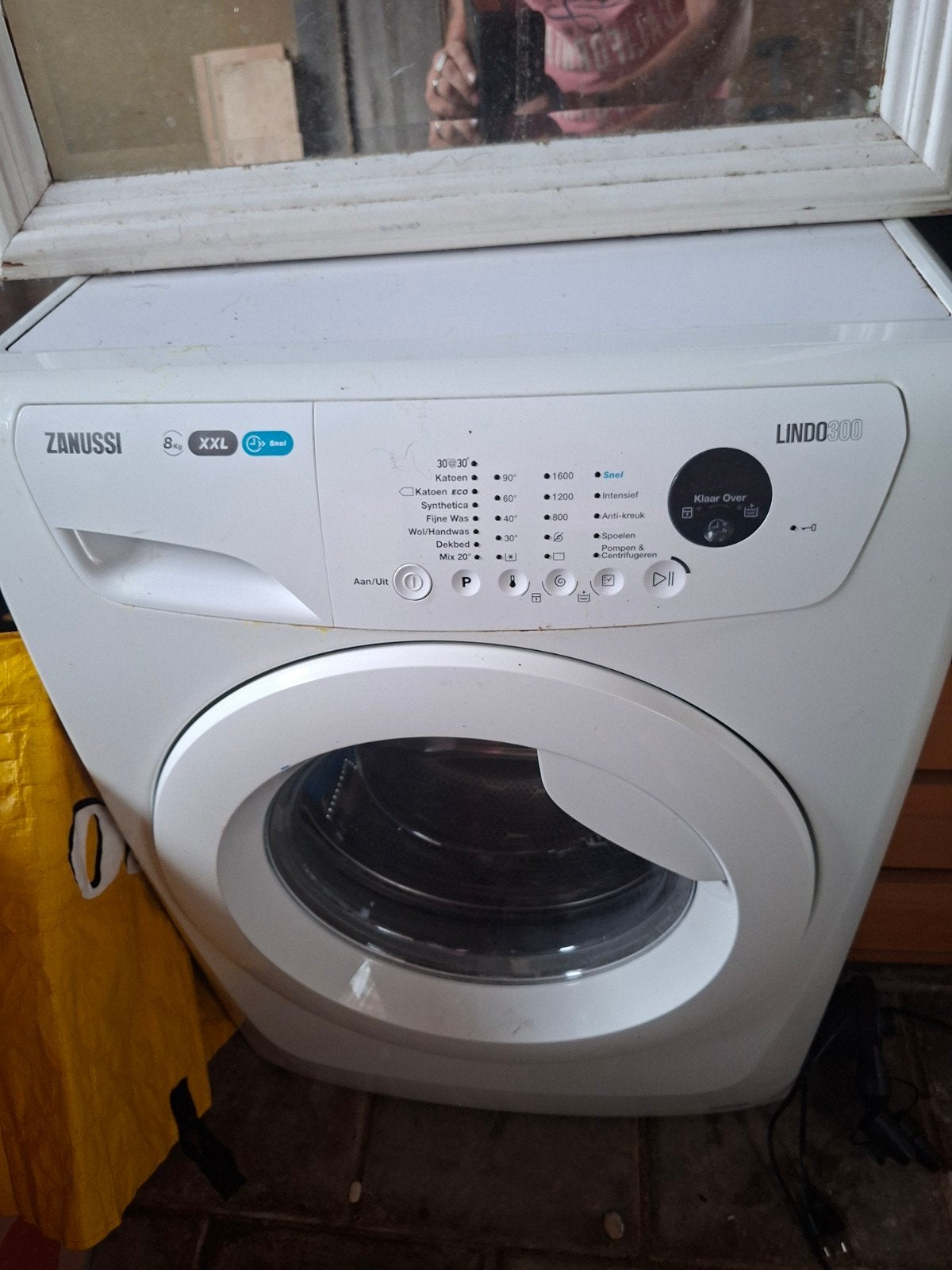 Zanussi Lindo 300 Wasmachine 8kg, Witgoed en Apparatuur, Zo goed als nieuw, Voorlader, 85 tot 90 cm, 1200 tot 1600 toeren