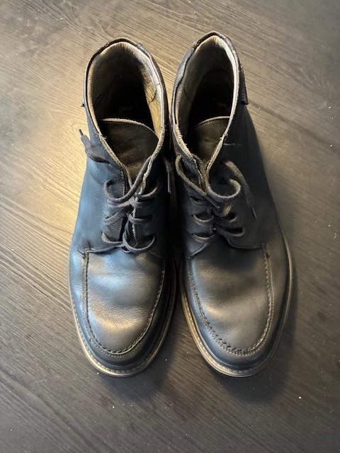 Mephisto leren halfhoge zwarte heren schoenen maat 40, Zwart, Ophalen of Verzenden, Zo goed als nieuw, Mephisto