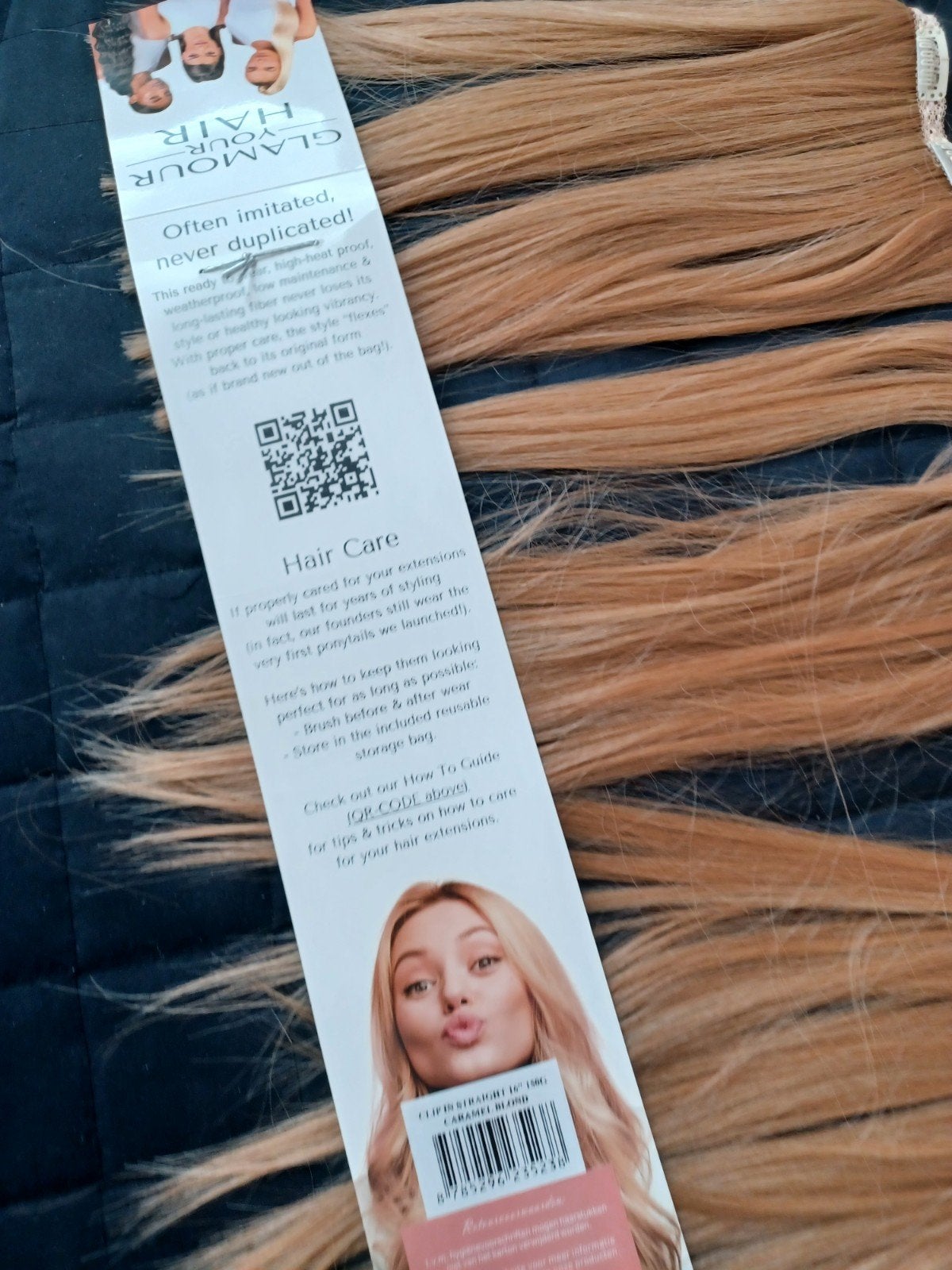 Glamour Your Hair Clip-in Extensions - Caramel Blond, Ophalen of Verzenden, Nieuw