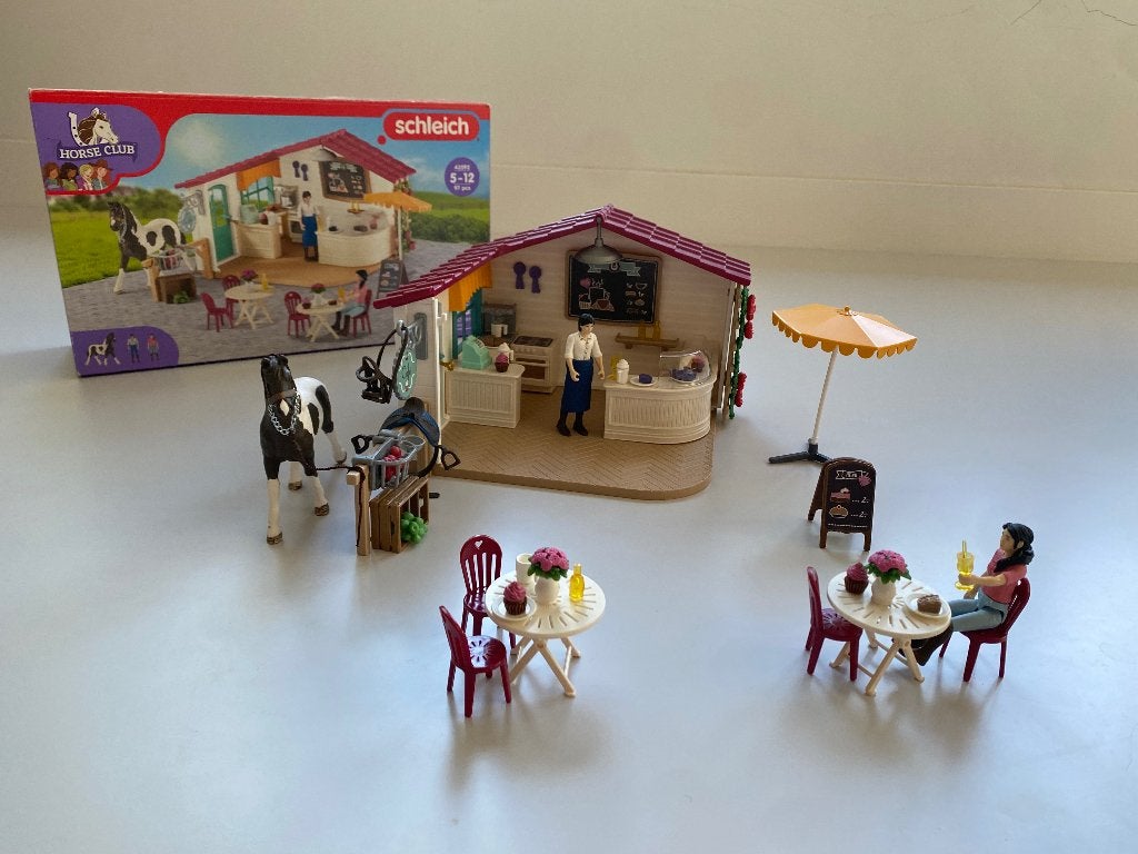 Schleich 42592 Ruitercafe, Ophalen, Zo goed als nieuw, Paard, Beeldje of Figuurtje
