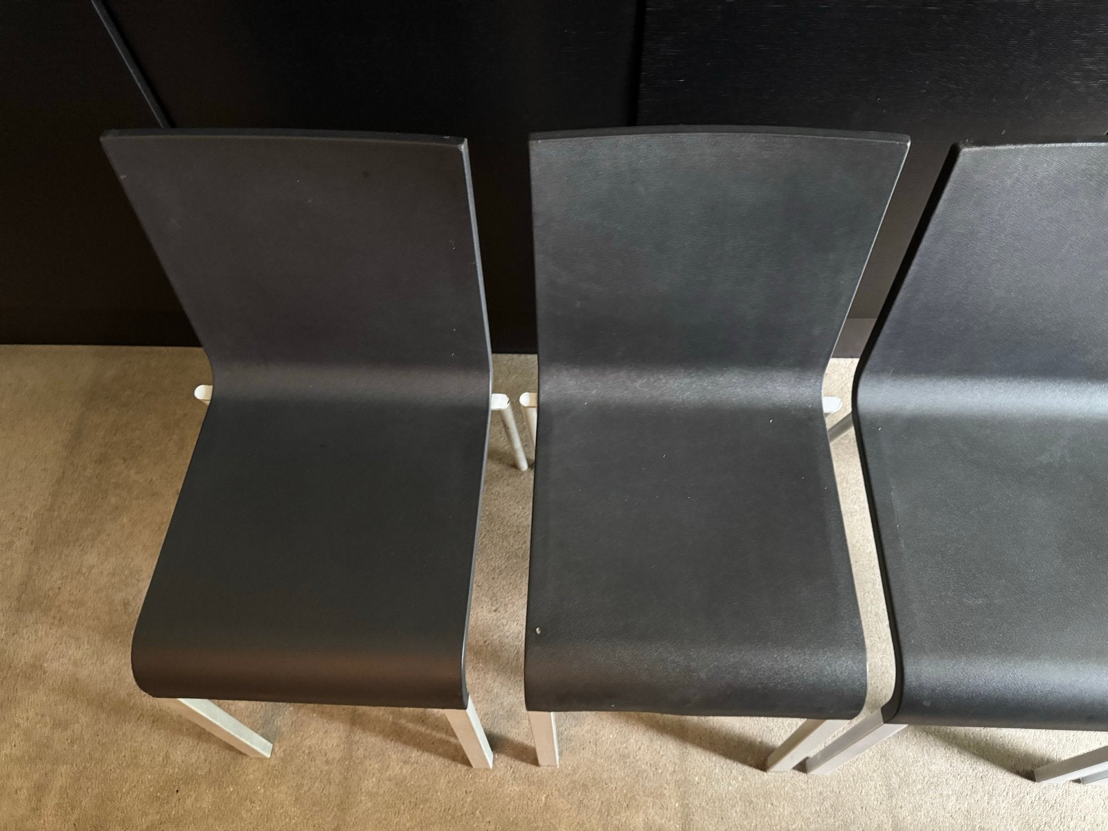 Vitra .03 stoelen zwart/grijs - Maarten van Severen, Ophalen, Kunststof, Gebruikt, Zwart