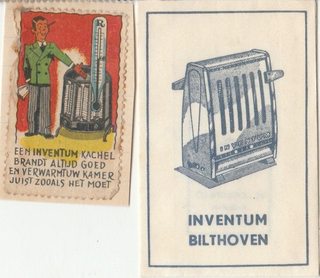+ sluitzegel Inventum Bilthoven - kachel broodrooster, Ophalen of Verzenden