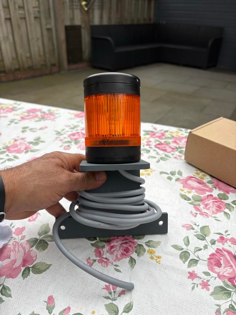 Zwaailicht voor machine - Oranje, met montagebeugel, Ophalen of Verzenden, Zo goed als nieuw