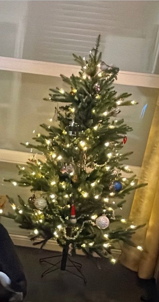Kunst Kerstboom 155cm., Diversen, Kerst, Ophalen, Zo goed als nieuw