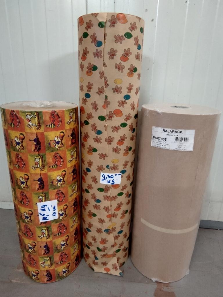cadeau papier rollen a 10 kg, Nieuw, Meerkleurig, Ophalen of Verzenden, Papier of Karton