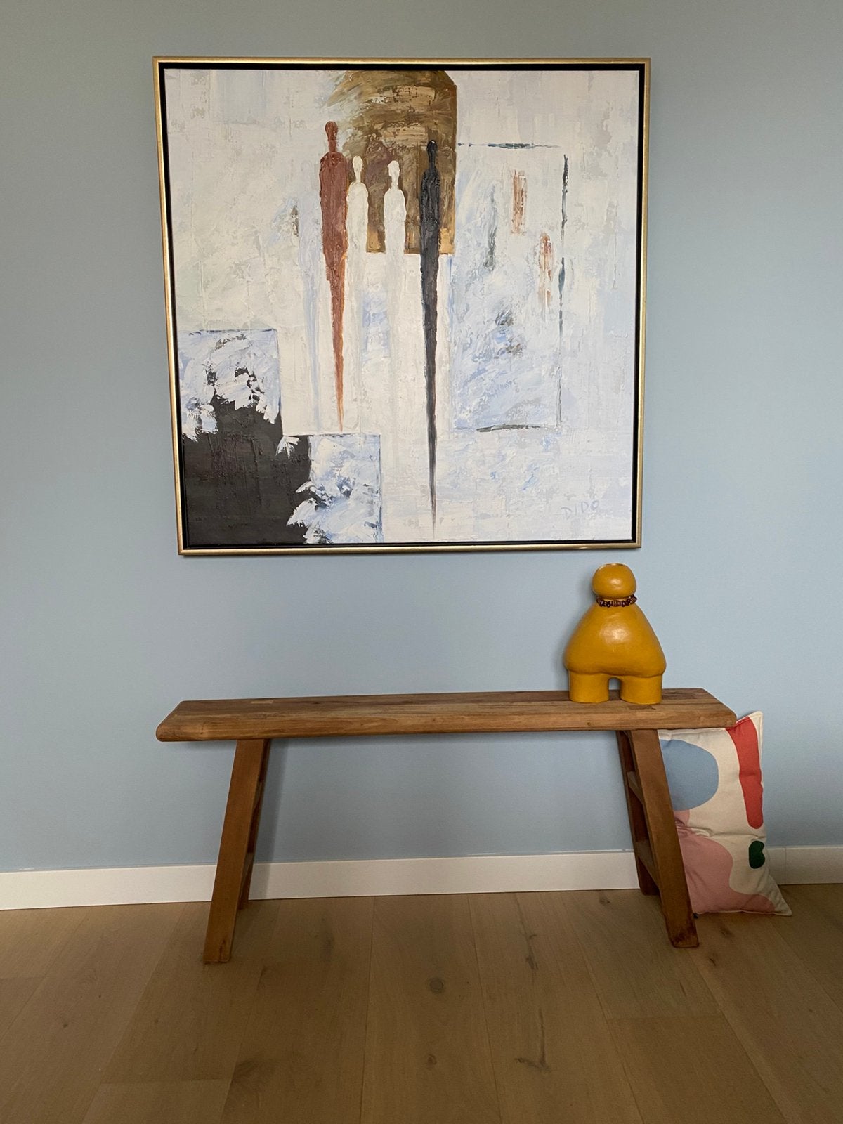 Schilderij van kunstenares Dido met echtheidscertificaat, Ophalen, Abstract, Gesigneerd, Olieverf