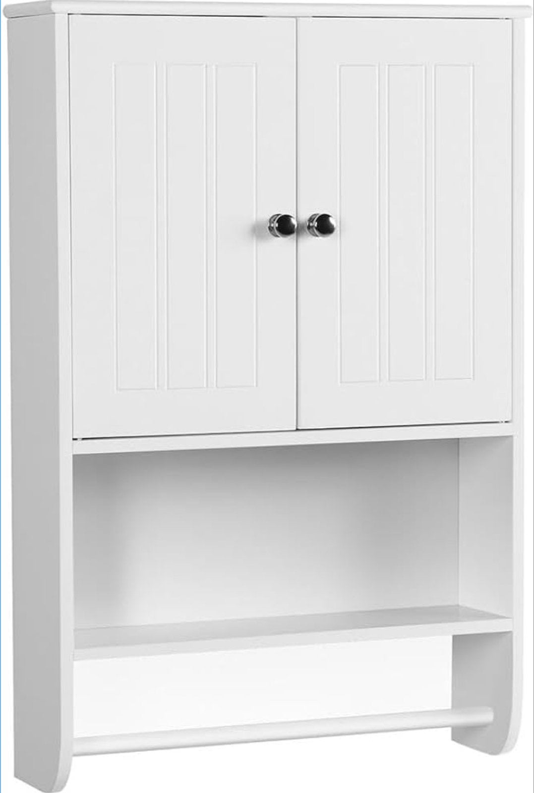 Witte badkamerkast met handdoekrek nieuw in doos, (Half)hoge kast, Minder dan 50 cm, Nieuw, Ophalen of Verzenden