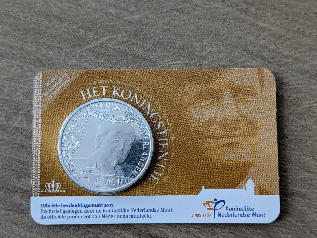 Het Koningstientje, Postzegels en Munten, Ophalen, Vóór koninkrijk, Zilver, Euro's