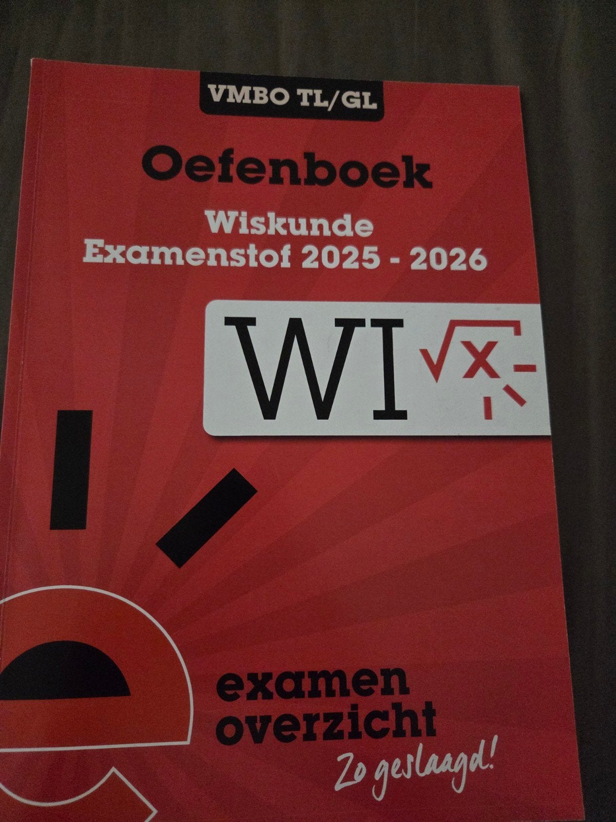 Oefenboek Wiskunde VMBO TL/GL Examenstof 2025-2026, Ophalen of Verzenden, Zo goed als nieuw, VMBO, Wiskunde A