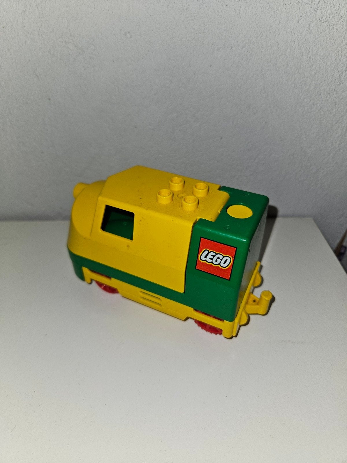 Duplo 2933 elektrische trein vintage groen lego, Lego, Gebruikt, Denemarken, Ophalen of Verzenden