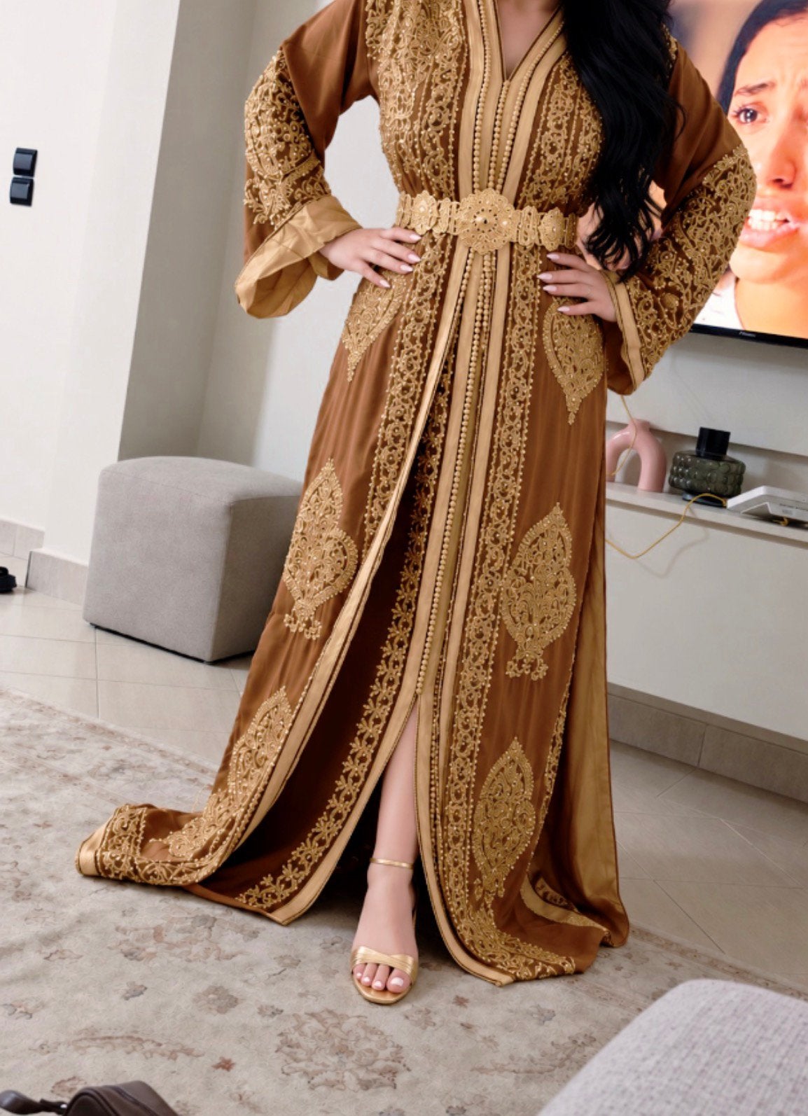 Lux kaftan, Ophalen of Verzenden, Zo goed als nieuw, Maat 46/48 (XL) of groter, Overige typen