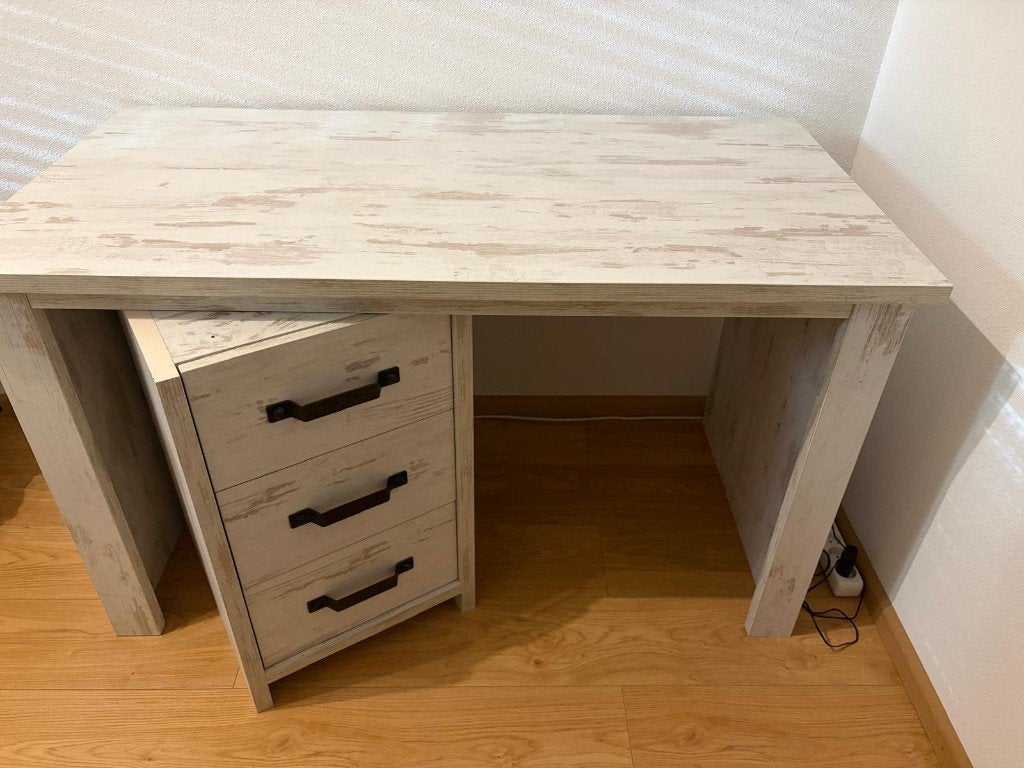 Bureau, Ophalen, Demontabel, Gebruikt, Hout