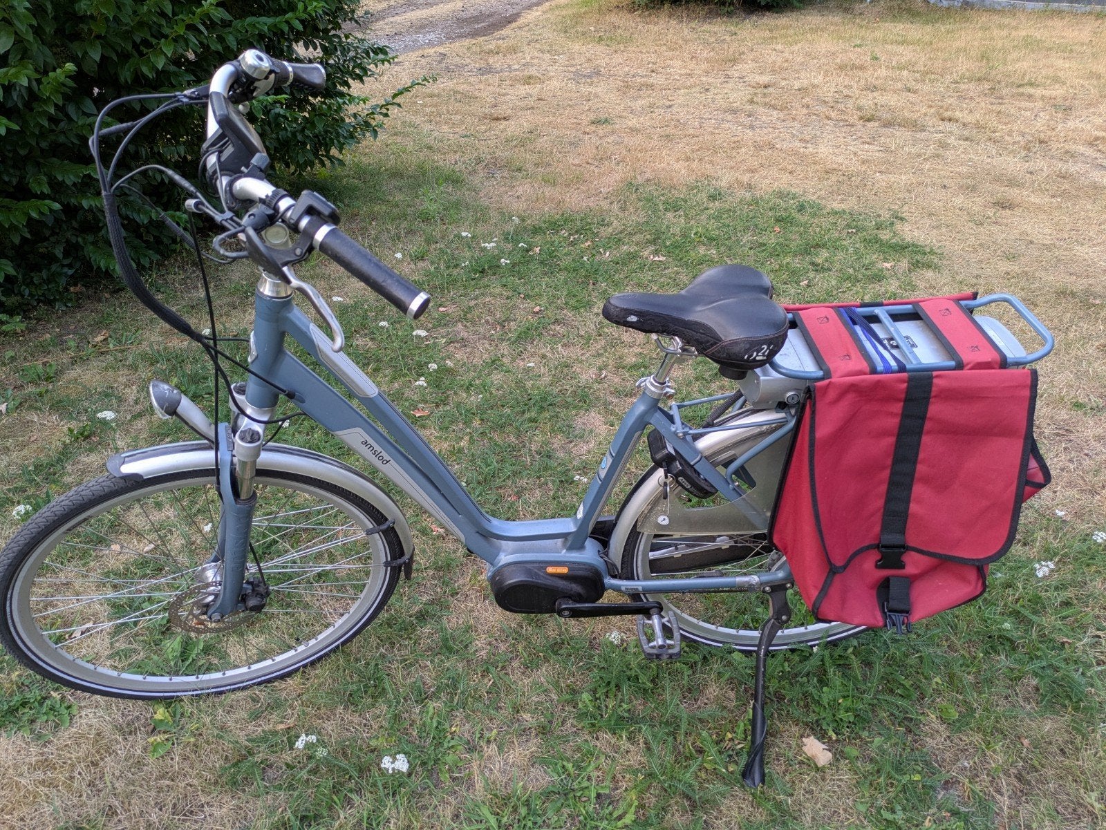 1 stuks Amslod elektrische fiets - Comfortabel en betrouwbaa, Gebruikt, 51 tot 55 cm, 50 km per accu of meer, Ophalen
