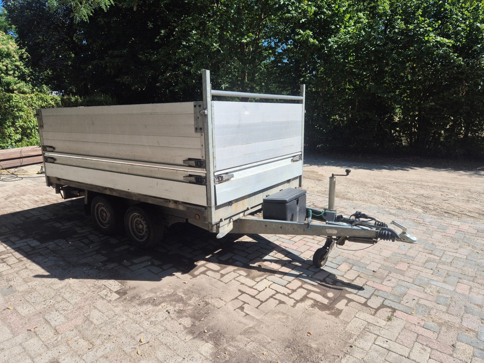 Henra Driezijdige Kipper 2750kg met 90cm hoge zijkanten, Auto diversen, Aanhangers en Bagagewagens, Ophalen