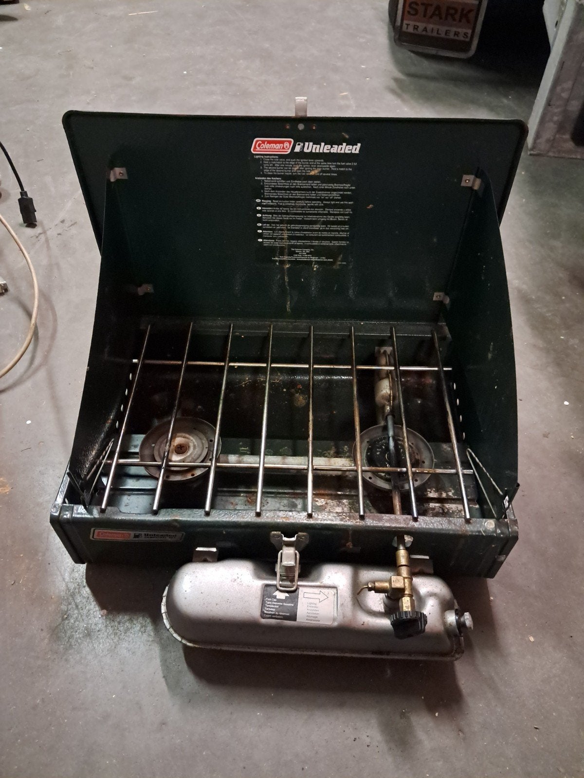 Vintage Coleman 2 pit benzine fornuis., Ophalen of Verzenden, Gebruikt