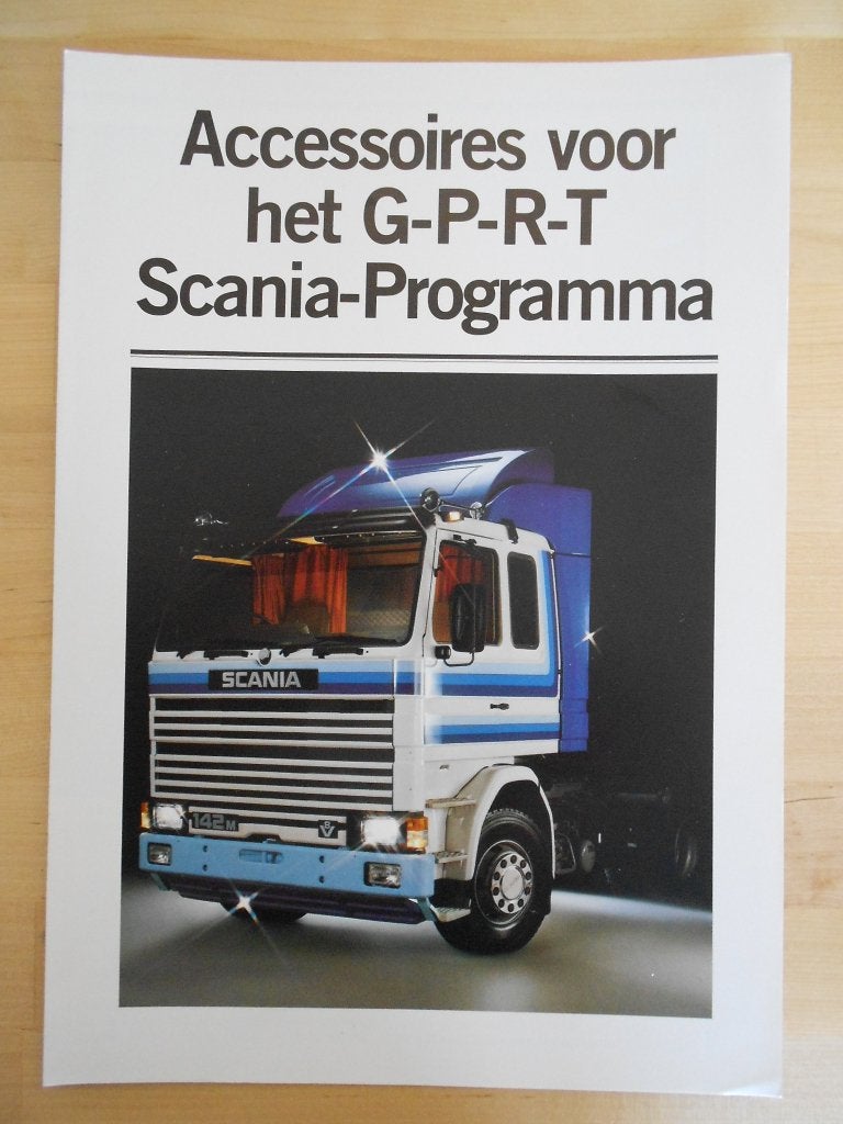 Scania Accessoires Brochure 1981 – 82 112 142, Boeken, Auto's | Folders en Tijdschriften, Gelezen, Overige merken, Ophalen of Verzenden