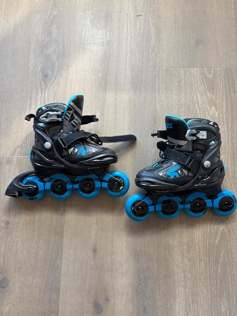 Roces Inline Skates Zwart/Blauw - Verstelbaar 30-35, Sport en Fitness, Skeelers, Ophalen, Verstelbaar, Kinderen, Roces