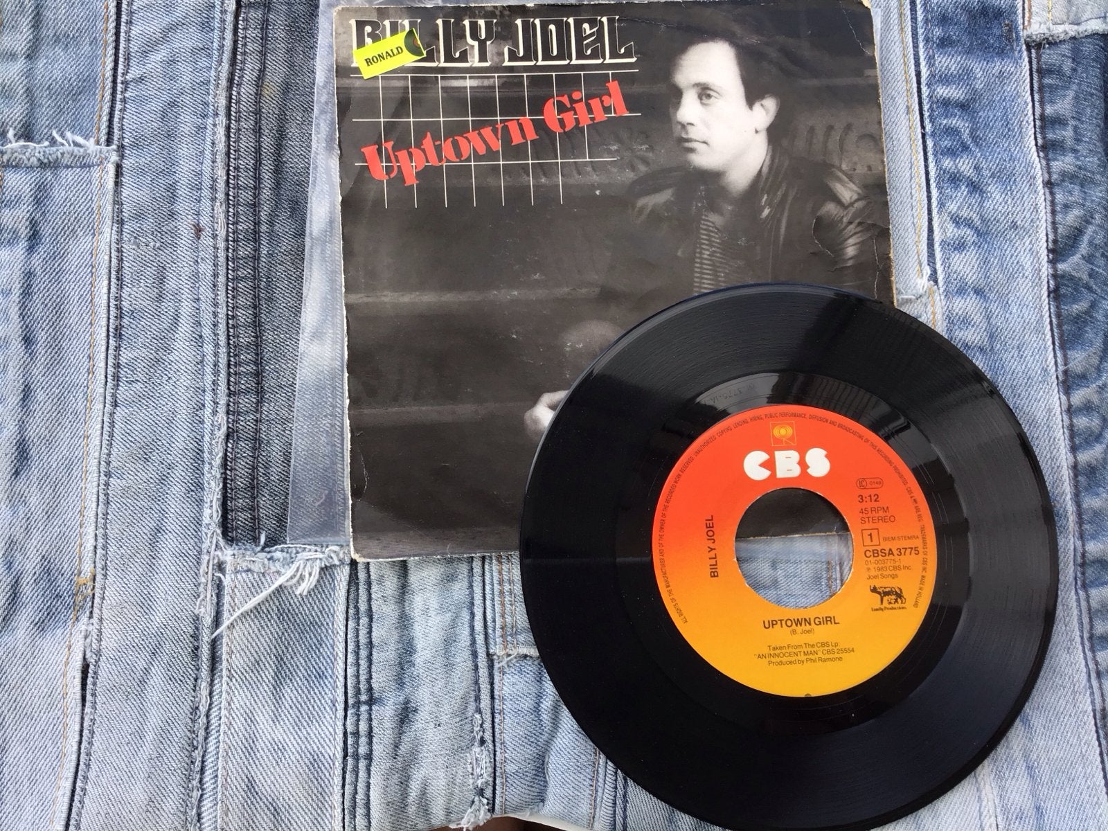 Billy Joel - Uptown Girl 7 inch vinyl single, Gebruikt, 7 inch, Pop, EP