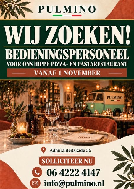 Mensen voor in de bediening, Vast contract, Vanaf 1 jaar, LBO / VMBO, 33 - 40 uur