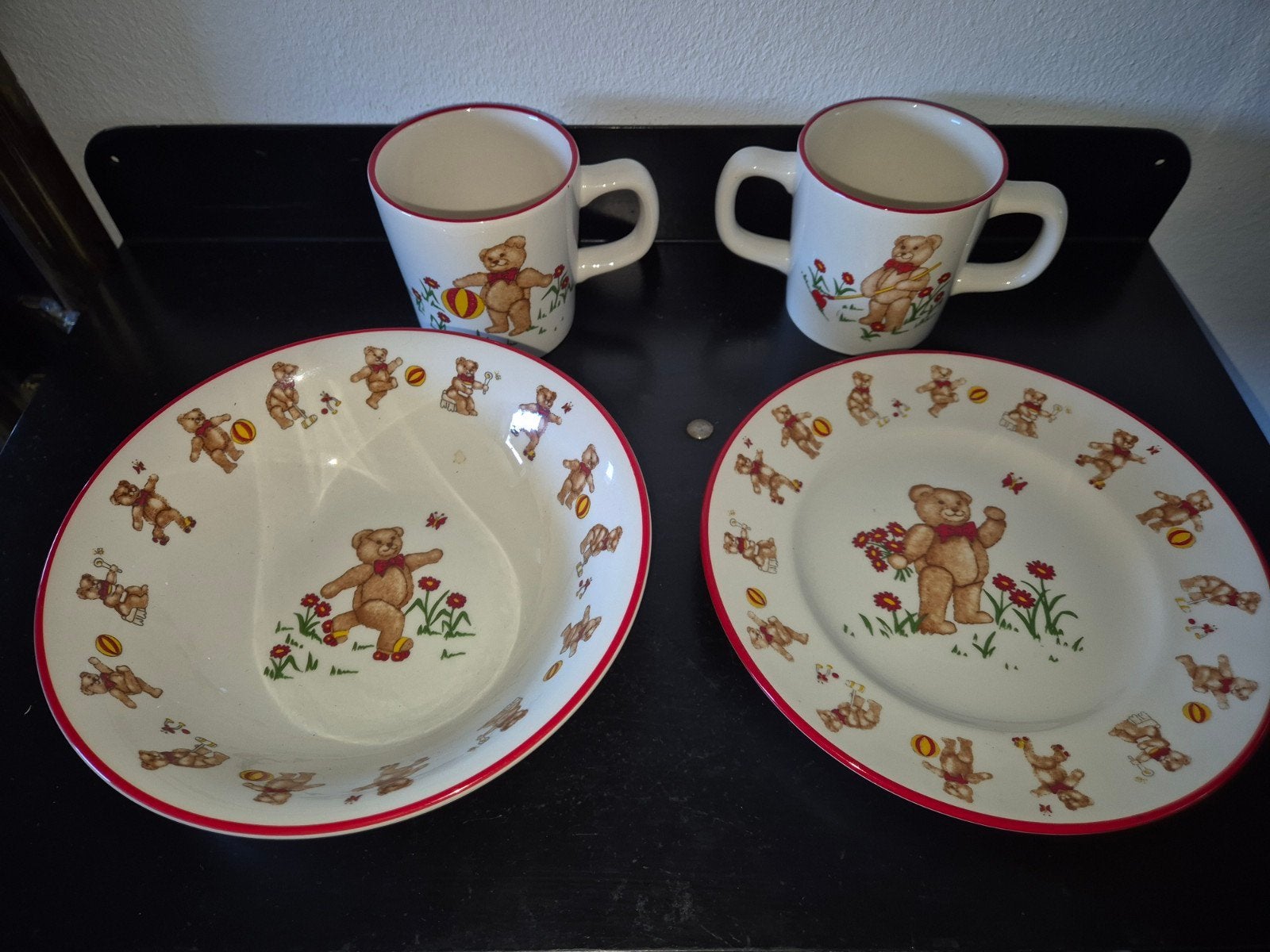 masons teddy bears 1984, Overige merken, Ophalen of Verzenden, Zo goed als nieuw, Bord(en)