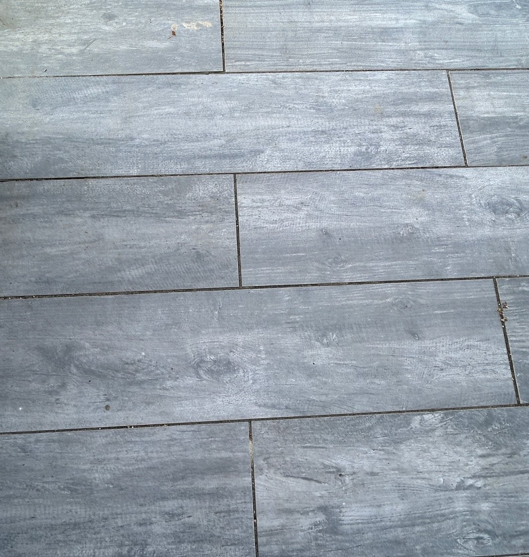 Grijze keramische terrastegels met houtlook ca 15m2, Ophalen, Gebruikt, 10 m² of meer, Beton