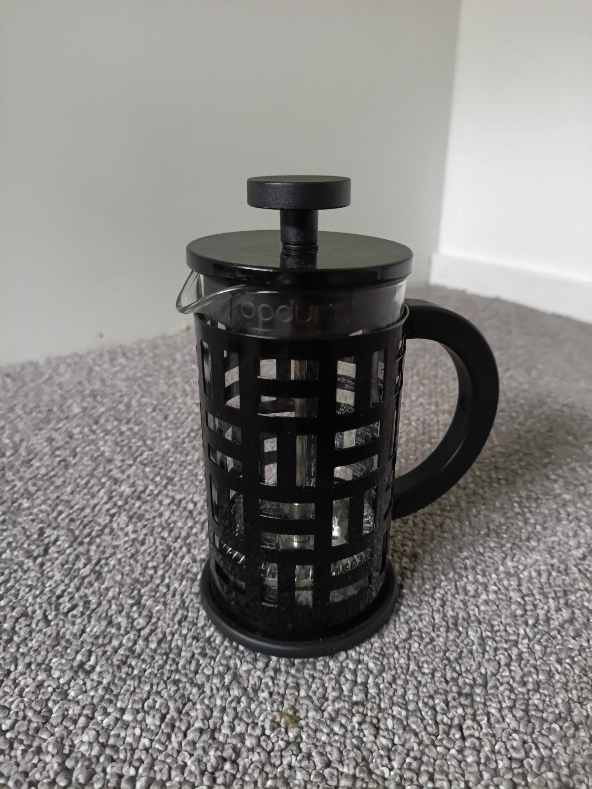 Bodum French Press Koffiezetter - Zwart Design, Overige modellen, Gemalen koffie, Ophalen of Verzenden, Zo goed als nieuw