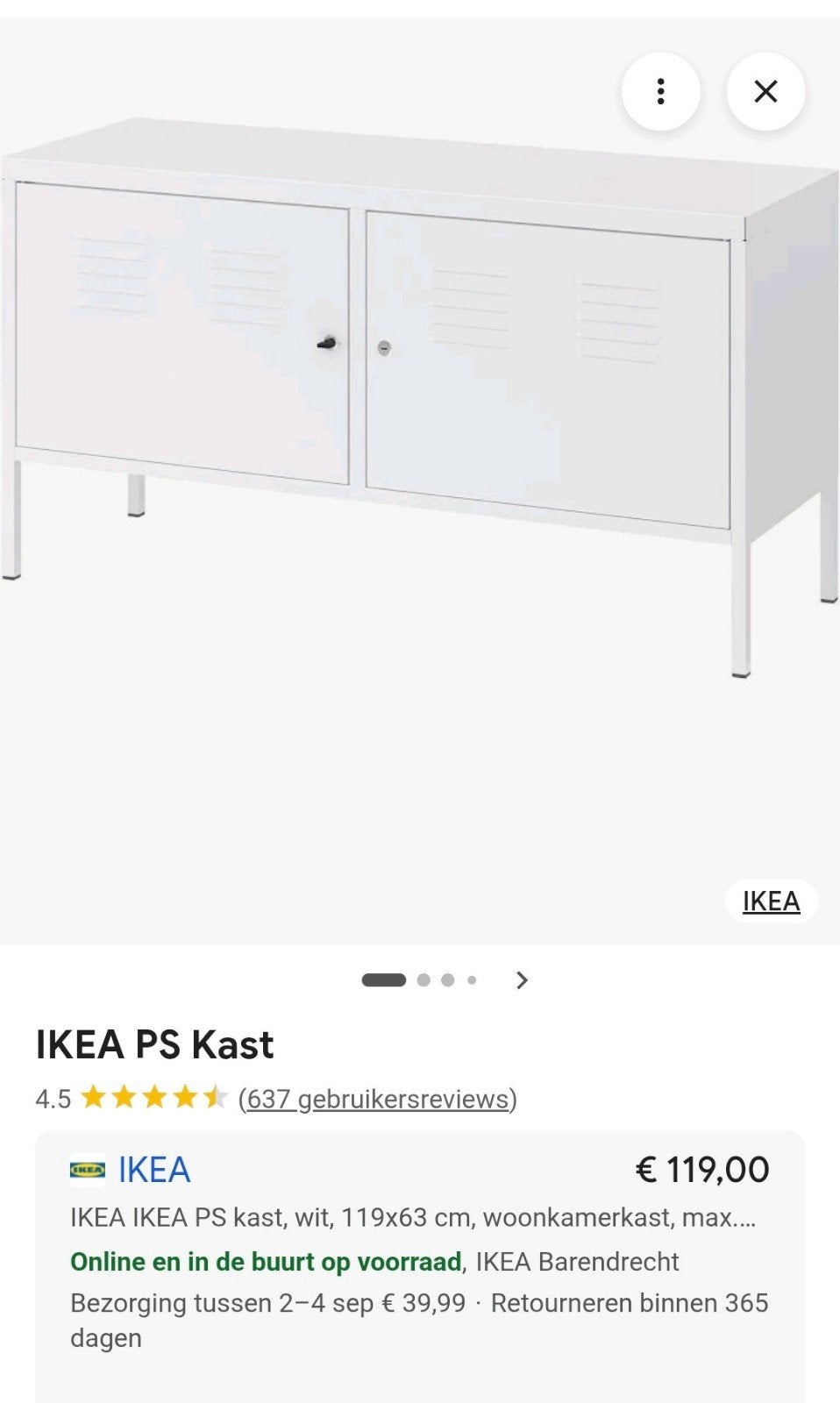 IKEA PS Kast - Gebruikt maar in prima staat. Staat in de weg, Ophalen, Gebruikt