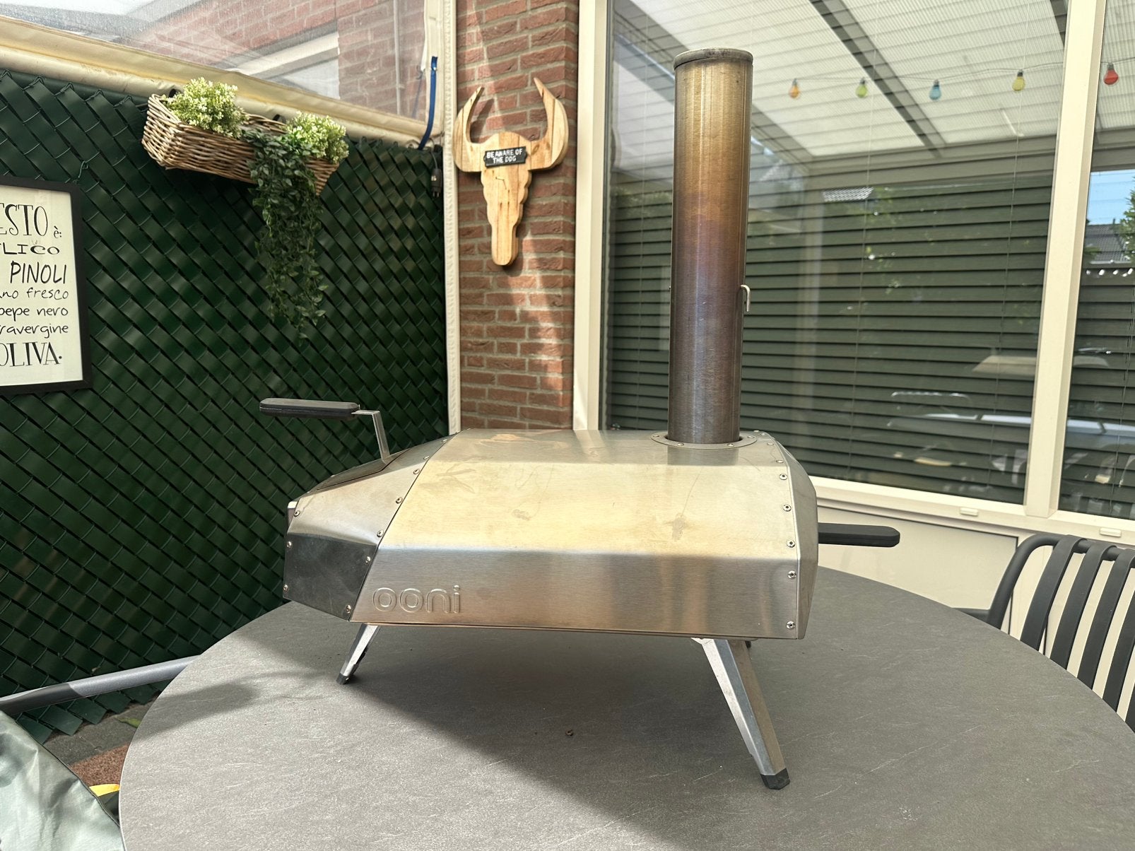 Ooni Karu 12 pizzaoven + opbergtas, Tuin en Terras, Pizzaovens, Zo goed als nieuw, Ophalen of Verzenden
