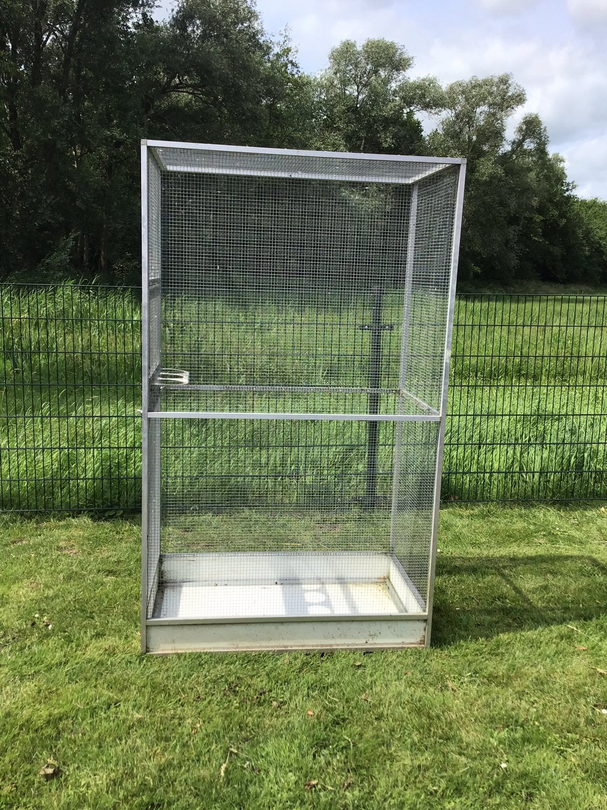Kleine volière   kooi, Dieren en Toebehoren, Ophalen, Gebruikt, Aluminium, Volière