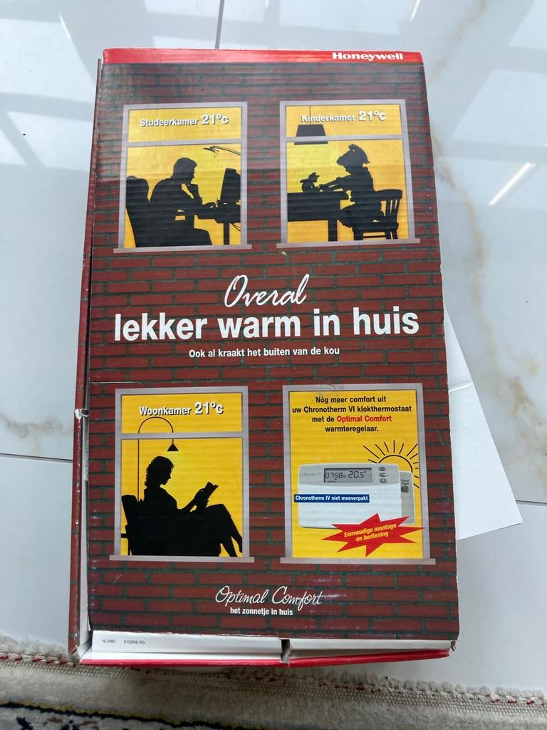 Optimaal comfort Honeywell Klokthermostaat  in doos, Doe-het-zelf en Verbouw, Thermostaten, Nieuw, Slimme thermostaat, Ophalen of Verzenden