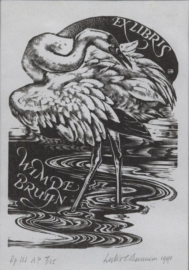 0034 Ex Libris Engeland : Leslie Benenson, 1990, Verzenden, Ex libris